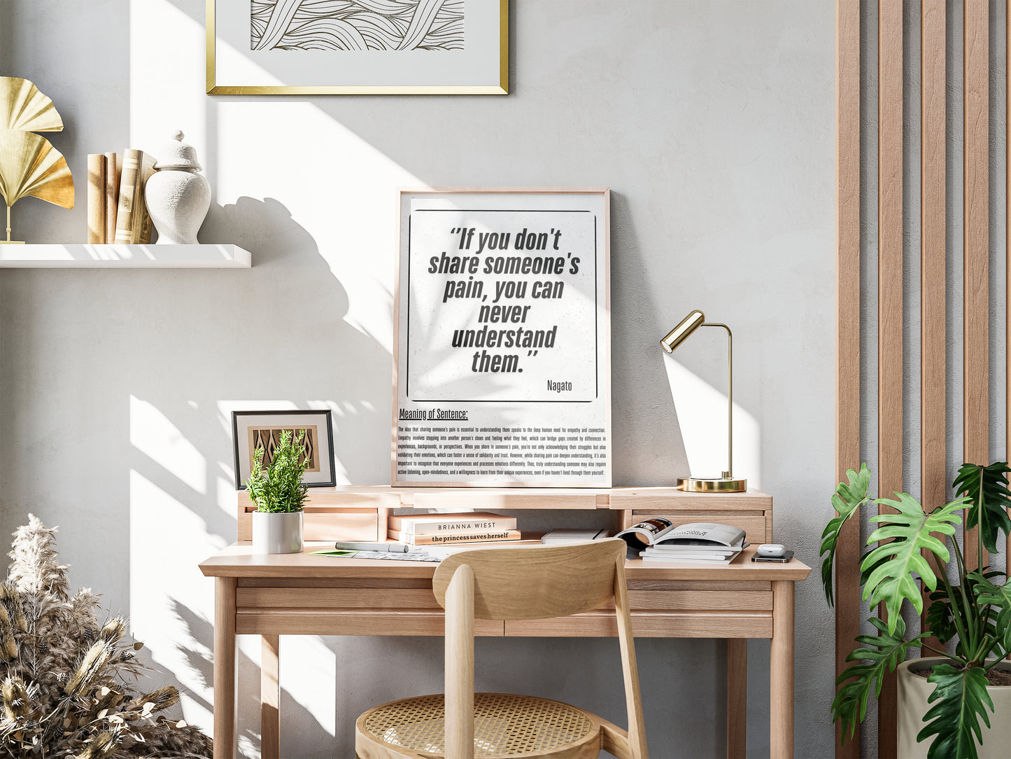 Empathy Quote Poster – Inspirational Wall Art for Home or Office