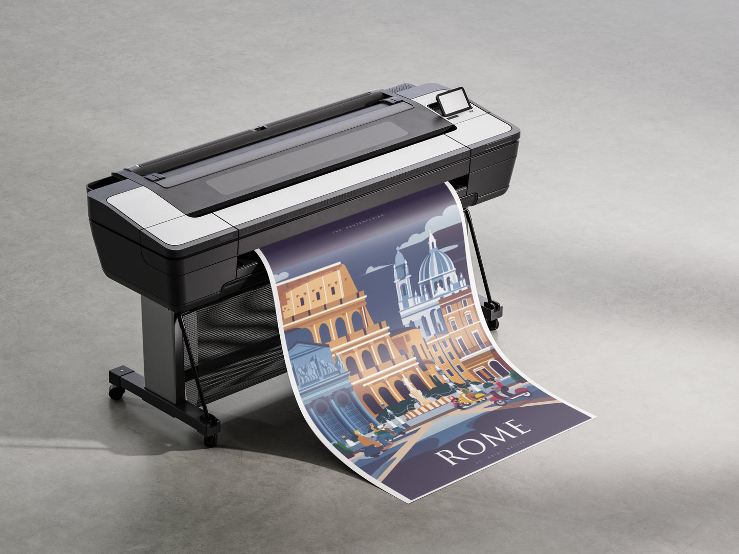 Rome city modern travel poster – downloadable printable wall décor artwork