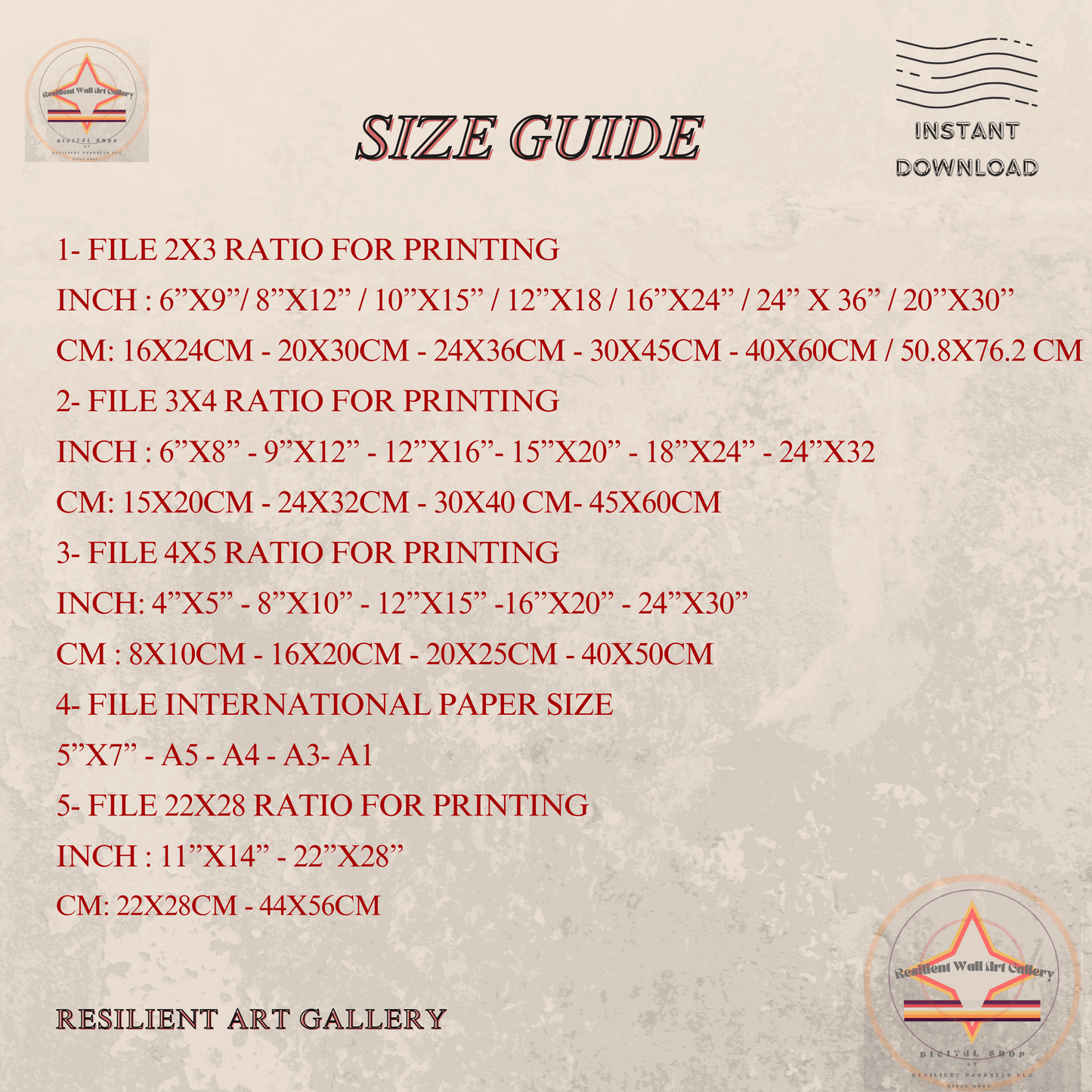 Size Guide Details